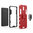 Slim Armour Tough Shockproof Case / Finger Ring Holder for Oppo R17 - Red